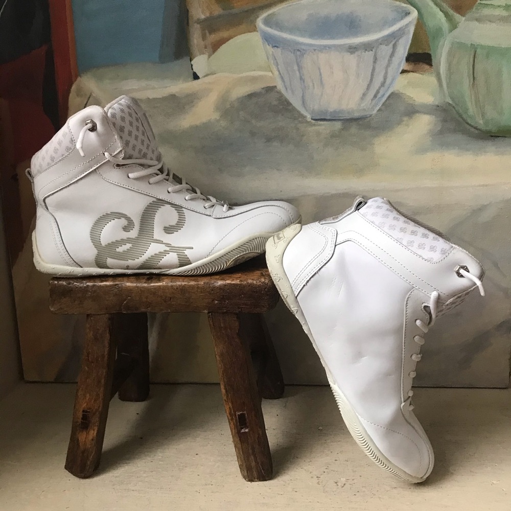 South Pole High Top Leather Sneakers - Size 10